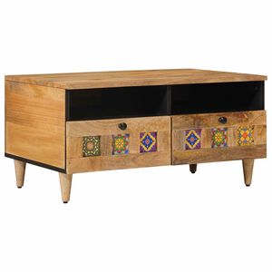 vidaXL Konferenčn&yacute; stol&iacute;k Pr&iacute;rodn&aacute; 80 x 54 x 40 cm Mas&iacute;vne mango drevo