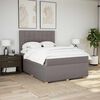 vidaXL Boxspring posteľ s matracom sivohned&yacute; 140x190 cm l&aacute;tka