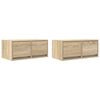 vidaXL TV skrinky 2 ks dub sonoma 60x31x25,5 cm kompozitn&eacute; drevo