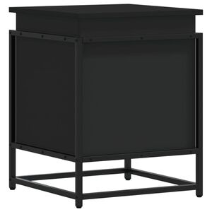 vidaXL &Uacute;ložn&yacute; box s vekom čierny 40x40x51,5 cm kompozitn&eacute; drevo