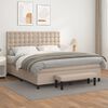 vidaXL Boxspring posteľ s matracom kapuč&iacute;nov&aacute; 180x200 cm umel&aacute; koža