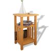 vidaXL Odkladac&iacute; stol&iacute;k s poličkou 27x35x55 cm, dubov&yacute; mas&iacute;v
