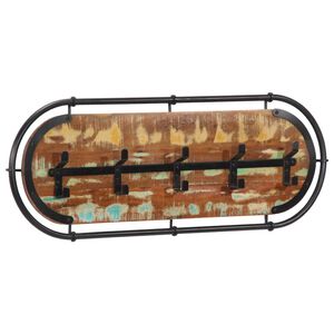 vidaXL N&aacute;stenn&yacute; ve&scaron;iak na kab&aacute;ty so 5 h&aacute;čikmi recyklovan&yacute; mas&iacute;v