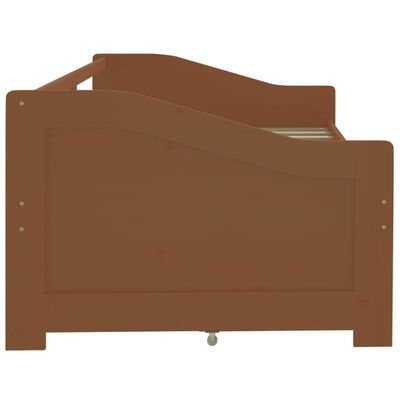 vidaXL 3-miestna posteľ so zásuvkami medovo-hnedá masívna borovica 90x200 cm