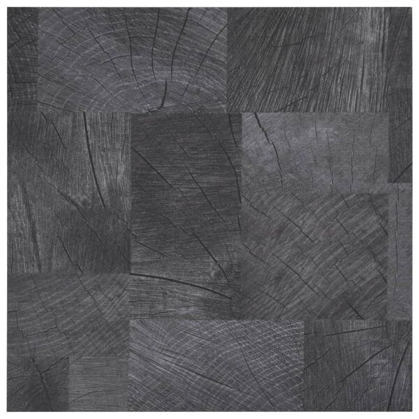 vidaXL Podlahová doska z PVC,samolepiaca 5,11m², štruktúra dreva, sivá