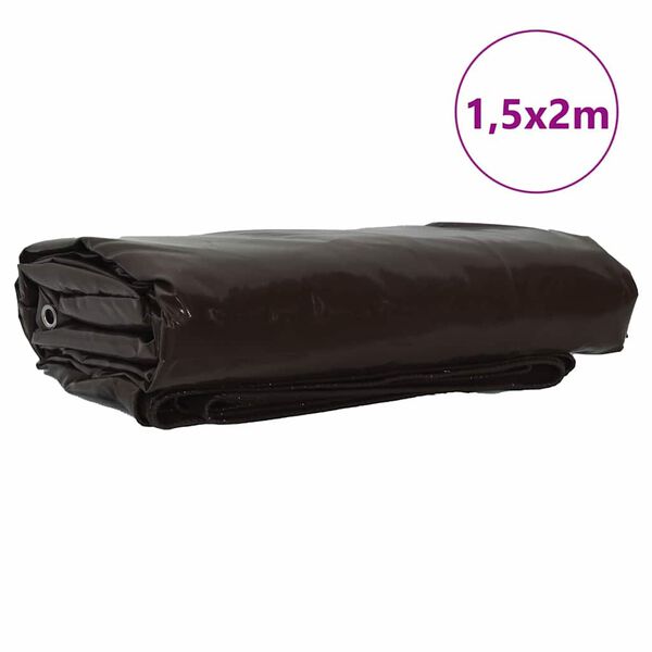 vidaXL Tarpaulin 650g / m&sup2; Hned&aacute; 1,5 x 2 m Pl&aacute;tno s PVC povrchom