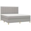 vidaXL Boxspring posteľ s matracom bledosiv&aacute; 180x200 cm l&aacute;tka