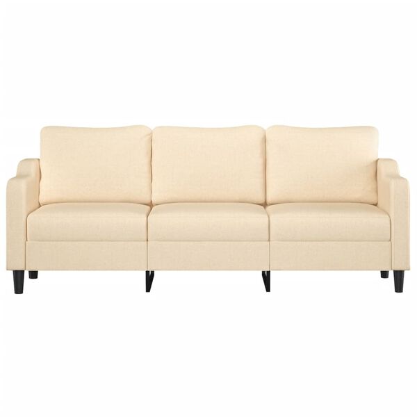 vidaXL 3-miestna pohovka kr&eacute;mov&aacute; 210 cm l&aacute;tka