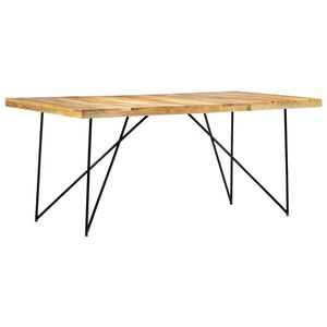 vidaXL Jed&aacute;lensk&yacute; st&ocirc;l 180x90x76 cm mangov&yacute; mas&iacute;v