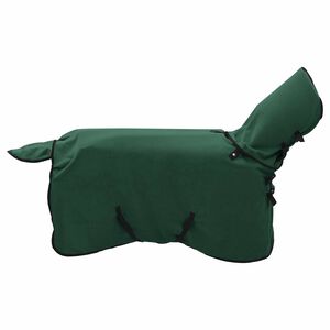 vidaXL Pl&aacute;&scaron;ť pre kone Pln&aacute; tmavozelen&aacute; 75 cm