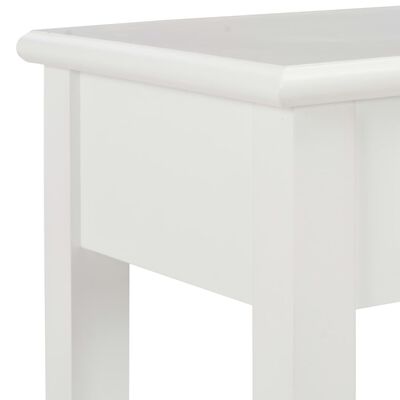 vidaXL Konzolový stolík biely 110x35x80 cm drevo