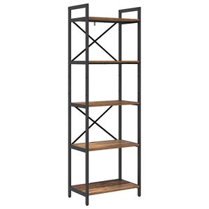 vidaXL Reg&aacute;l na knihy 5 &uacute;rovn&iacute; 56 x 34 x 171 cm Kompozitn&eacute; drevo