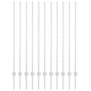 vidaXL Stĺp na plot. 11 pcs Strieborn&aacute; 140 cm Oceľ