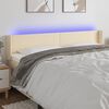 vidaXL Čelo postele s LED kr&eacute;mov&eacute; 203x16x78/88 cm l&aacute;tka