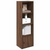 vidaXL Knižnica čierny dub 31x24x102 cm kompozitné drevo