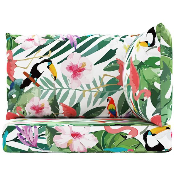 vidaXL Podušky na paletovú pohovku 3 ks viacfarebné oxfordská látka