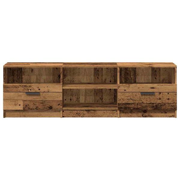 vidaXL TV skrinka Old Wood 150x33,5x45 cm Engineered Wood