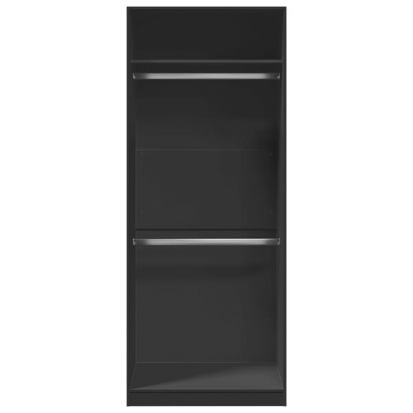 vidaXL &Scaron;atn&iacute;k čierny 80x50x200 cm kompozitn&eacute; drevo