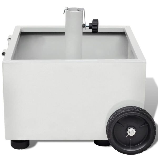 vidaXL Vonkaj&scaron;&iacute; podstavec na slnečn&iacute;k/kvetin&aacute;č, biely