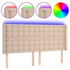 VidaXL Čelo postele kapuč&iacute;nov&eacute; 203x16x118/128 cm umel&aacute; koža