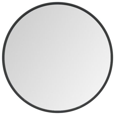 vidaXL Nástenné zrkadlo čierne 60 cm