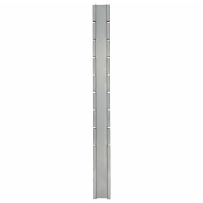 vidaXL Gabionový plotový stĺpik strieborný 220 cm pozinkovaná oceľ