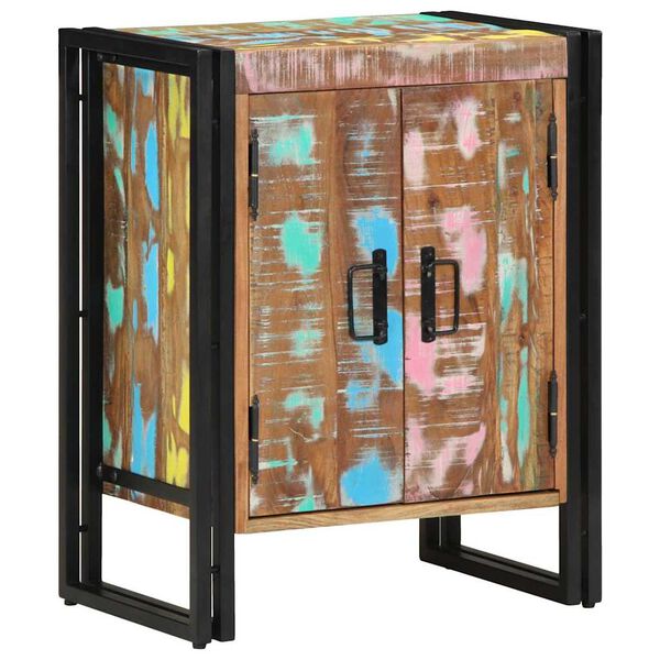 vidaXL Skriňa na top&aacute;nky Viacfarebn&yacute; 56 x 35 x 70 cm Recyklovan&yacute; mas&iacute;v