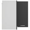 vidaXL Závesná rohová skrinka “Lyon”, sivá 57x57x60 cm