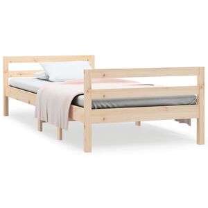 vidaXL Posteľ bez matraca 90x200 cm mas&iacute;vna borovica