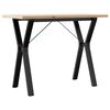 vidaXL Jed&aacute;lensk&yacute; stol&iacute;k v tvare Y 100x50x75,5 cm borovica a oceľ