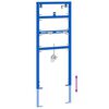 vidaXL K&uacute;peľňov&aacute; n&aacute;stenn&aacute; podpora Modr&aacute; 50 x 3 x 112 cm