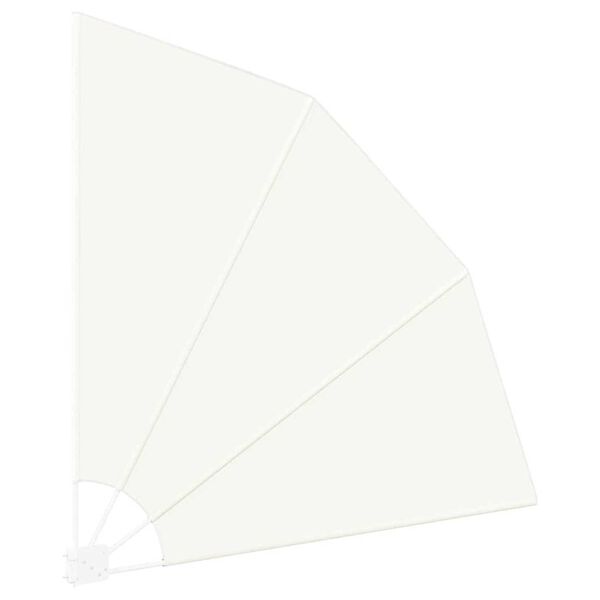 vidaXL Záclona na balkónové súkromie Krémová 160 x 160 cm látka