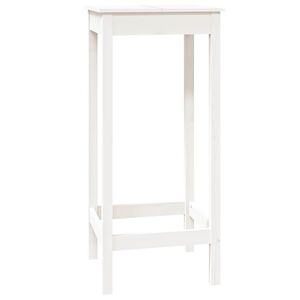vidaXL Barov&yacute; stol&iacute;k biely 50x50x110 cm borovicov&yacute; mas&iacute;v