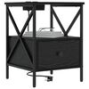 vidaXL Nočn&yacute; stol&iacute;k Čierny dub 41,5 x 40,5 x 55 cm Kompozitn&eacute; drevo