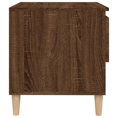 vidaXL Nočné stolíky 2 ks hnedý dub 50x46x50 spracované drevo