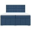 vidaXL Boxspring posteľ s matracom modr&aacute; 200x200 cm l&aacute;tka