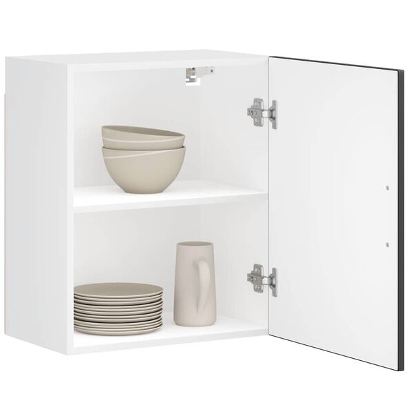 vidaXL Kuchynsk&aacute; n&aacute;stenn&aacute; skrinka Porto, čierna, kompozitn&eacute; drevo