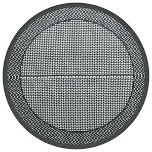 vidaXL Vonkaj&scaron;&iacute; koberec ARAKIL siv&yacute; &Oslash;120 cm PP