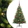 vidaXL Umel&yacute; vianočn&yacute; stromček s kĺbmi 150 LED Zelen&aacute; 120 cm PVC a PE