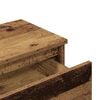 vidaXL Nočná skrinka Old Wood 40x30x39 cm Engineered Wood