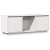 vidaXL TV skrinka biela 110,5x35x44 cm mas&iacute;vna borovica
