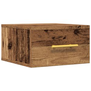 vidaXL Nočn&yacute; stol&iacute;k Star&eacute; drevo 35 x 35 x 20 cm Kompozitn&eacute; drevo