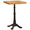 vidaXL Bistro st&ocirc;l 50 x 50 x 76 cm Mas&iacute;vne mango drevo Hned&aacute; &Scaron;tvorcov&yacute;