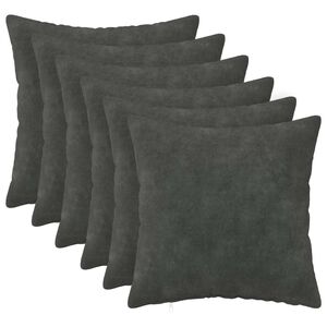 vidaXL Podložka 6 ks HEERLEN Antracitov&aacute; 30 x 30 cm Mikrovl&aacute;kno fleece