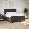 vidaXL Boxspring posteľ s matracom tmavohned&aacute; 180x200 cm l&aacute;tka