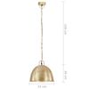 vidaXL Industri&aacute;lna vintage z&aacute;vesn&aacute; lampa 25 W, mosadzn&aacute; 31 cm E27