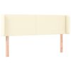 vidaXL Čelo postele kr&eacute;mov&eacute; 147x16x78/88 cm umel&aacute; koža