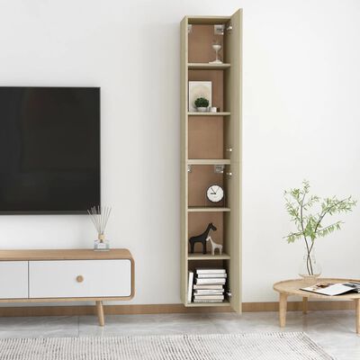 vidaXL TV skrinky 2 ks, dub sonoma 30,5x30x90 cm, kompozitné drevo