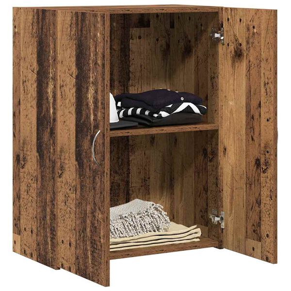 vidaXL Kancel&aacute;rsky kabinet s poličkou Čierny dub 70 x 32 x 77.5 cm