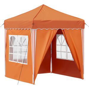 vidaXL Pr&iacute;stre&scaron;ok na p&aacute;rty 195 x 195 x 245 cm Oranžov&aacute; Oxfordsk&aacute; l&aacute;tka